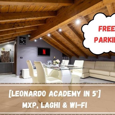 Appartement Leonardo Academy In 5' - Parcheggio Gratis - Laghi & Wi-Fi à Sesto Calende Extérieur photo
